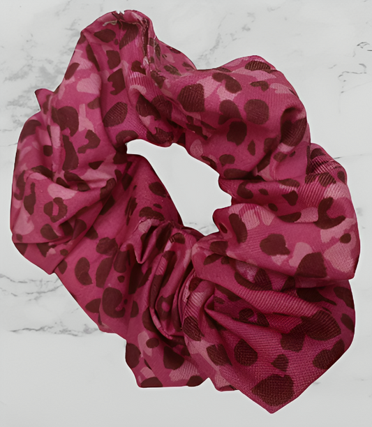 Scrunchie - Pink Leopard