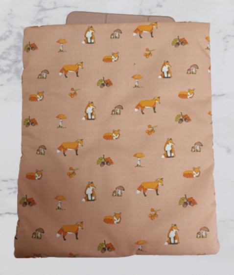 Handmade Fabric Book Sleeve / Kindle Case / Tablet Case - Fox Print